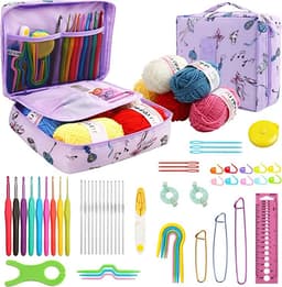 Beginner Crochet Hook Set with Yarn